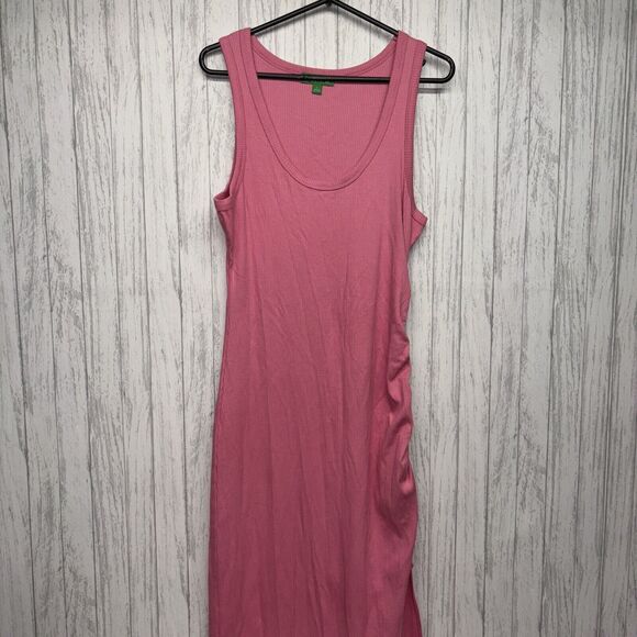J. Crew Dresses & Skirts - Womens Size L J Crew Ribbed Midi Dress Pink NWOT